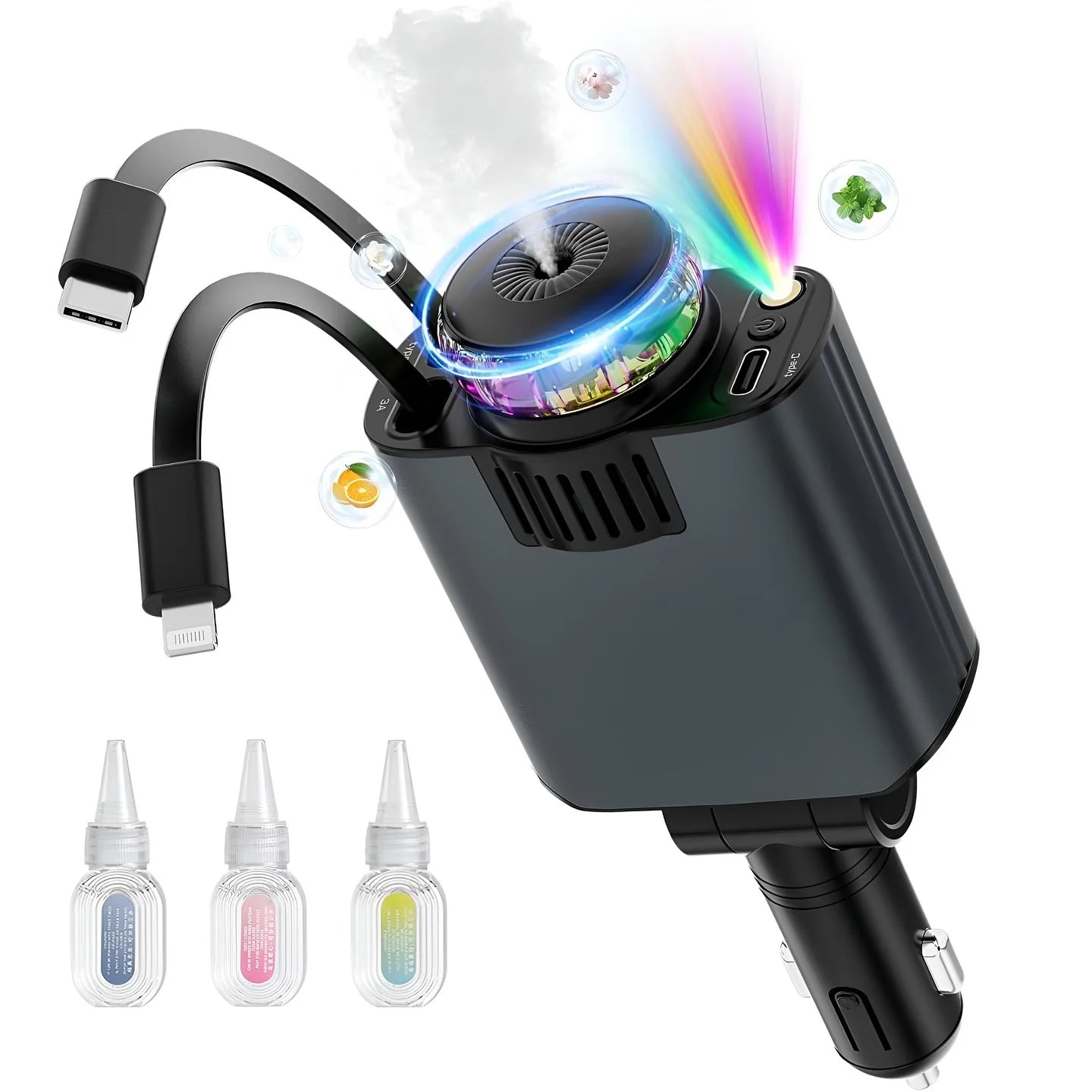 air freshener cigarette lighter 5-in-1 Car Charger and Star light with Air Freshener – Sahli