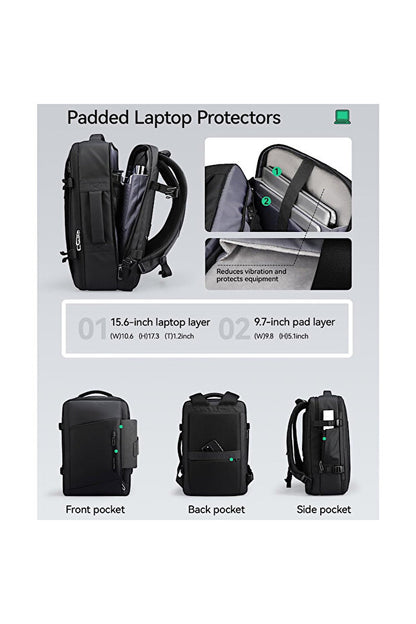 Traveling Bag Vacuum Compression With Air Pump Device 17-Inch Backpack, Waterproof Oxford Fabric